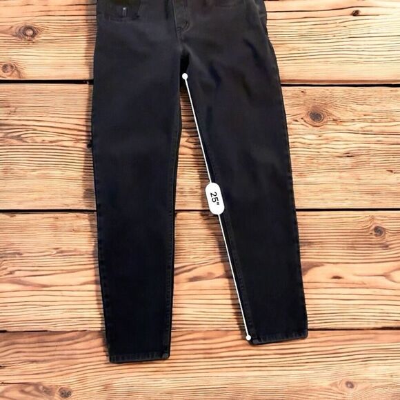 Spanx Womens L Jean-ish Stretch Leggings Black Jeggings Pull On Pants - Picture 3 of 5